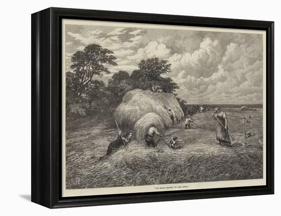 The Barley Harvest-John Linnell-Framed Premier Image Canvas