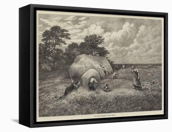 The Barley Harvest-John Linnell-Framed Premier Image Canvas