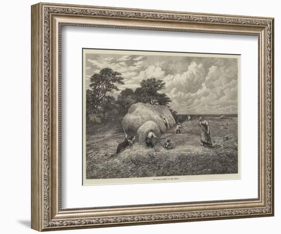 The Barley Harvest-John Linnell-Framed Giclee Print