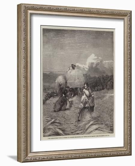 The Barleyfield-George Elgar Hicks-Framed Giclee Print