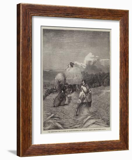 The Barleyfield-George Elgar Hicks-Framed Giclee Print