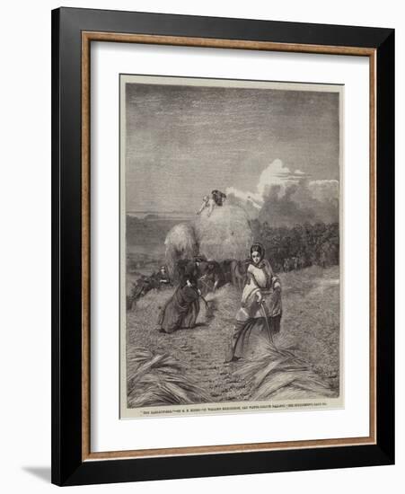 The Barleyfield-George Elgar Hicks-Framed Giclee Print