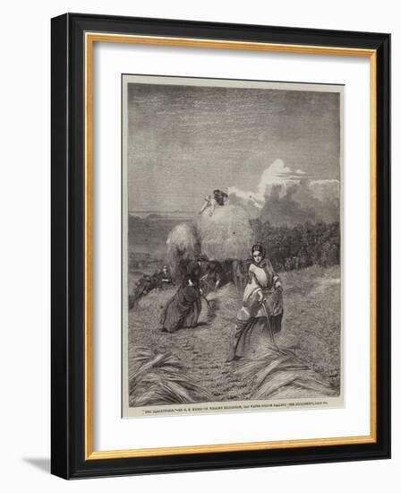 The Barleyfield-George Elgar Hicks-Framed Giclee Print