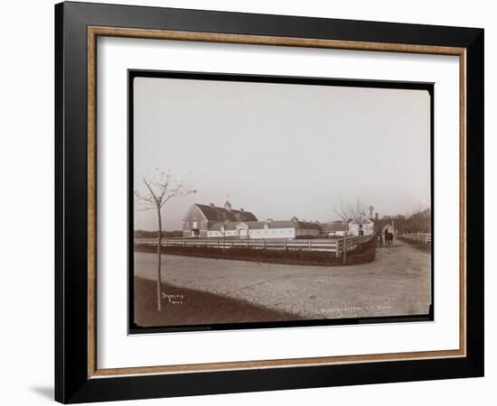 The Barns at F.G. Bourne's Estate at Oakdale, Long Island, New York, 1900-Byron Company-Framed Giclee Print