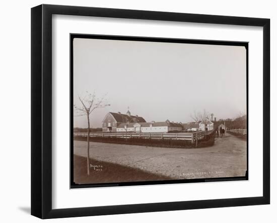 The Barns at F.G. Bourne's Estate at Oakdale, Long Island, New York, 1900-Byron Company-Framed Giclee Print