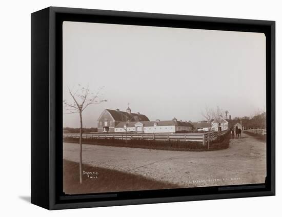The Barns at F.G. Bourne's Estate at Oakdale, Long Island, New York, 1900-Byron Company-Framed Premier Image Canvas