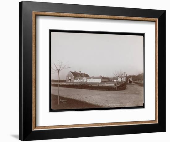 The Barns at F.G. Bourne's Estate at Oakdale, Long Island, New York, 1900-Byron Company-Framed Giclee Print