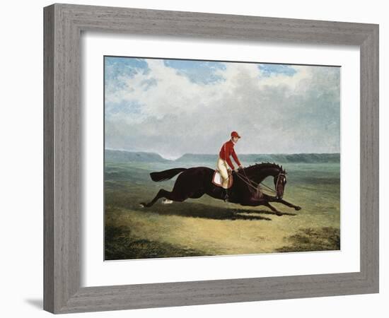 The Baron with Bumpy Up, at Newmarket-Henry Thomas Alken-Framed Giclee Print