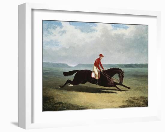 The Baron with Bumpy Up, at Newmarket-Henry Thomas Alken-Framed Giclee Print