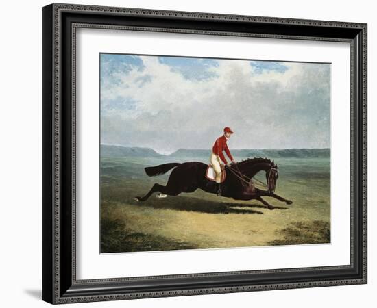 The Baron with Bumpy Up, at Newmarket-Henry Thomas Alken-Framed Giclee Print