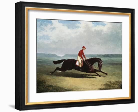 The Baron with Bumpy Up, at Newmarket-Henry Thomas Alken-Framed Giclee Print