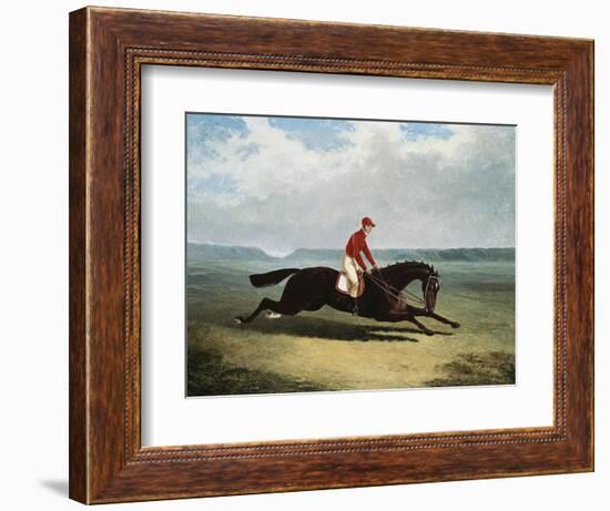 The Baron with Bumpy Up, at Newmarket-Henry Thomas Alken-Framed Giclee Print