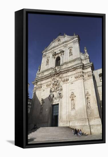 The Baroque Style Basilica of St. Martin (Basilica San Martino) in Martina Franca, Apulia, Italy-Stuart Forster-Framed Premier Image Canvas