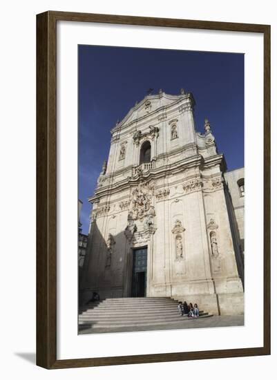 The Baroque Style Basilica of St. Martin (Basilica San Martino) in Martina Franca, Apulia, Italy-Stuart Forster-Framed Photographic Print