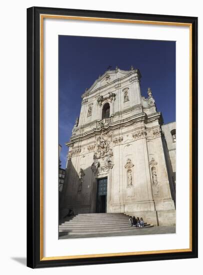 The Baroque Style Basilica of St. Martin (Basilica San Martino) in Martina Franca, Apulia, Italy-Stuart Forster-Framed Photographic Print