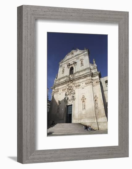 The Baroque Style Basilica of St. Martin (Basilica San Martino) in Martina Franca, Apulia, Italy-Stuart Forster-Framed Photographic Print