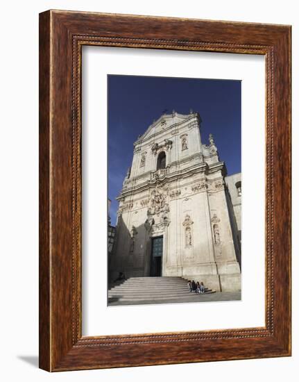 The Baroque Style Basilica of St. Martin (Basilica San Martino) in Martina Franca, Apulia, Italy-Stuart Forster-Framed Photographic Print