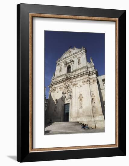 The Baroque Style Basilica of St. Martin (Basilica San Martino) in Martina Franca, Apulia, Italy-Stuart Forster-Framed Photographic Print