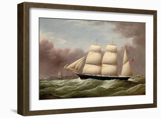 The Barque Alfred Hawley Off the Skerries on Her Way into Liverpool, 1860-G. Dell-Framed Giclee Print