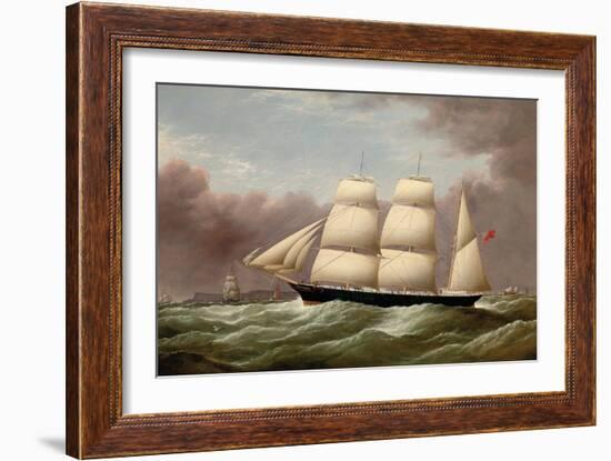 The Barque Alfred Hawley Off the Skerries on Her Way into Liverpool, 1860-G. Dell-Framed Giclee Print