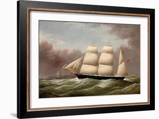 The Barque Alfred Hawley Off the Skerries on Her Way into Liverpool, 1860-G. Dell-Framed Giclee Print