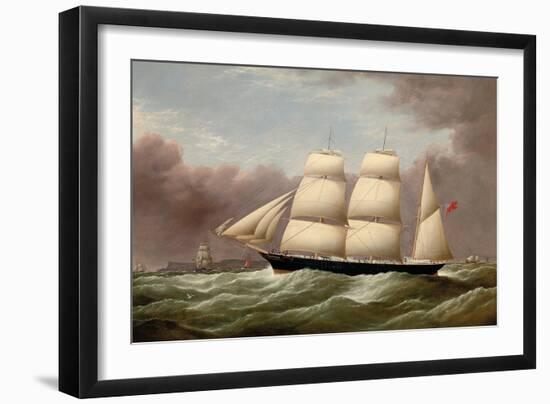 The Barque Alfred Hawley Off the Skerries on Her Way into Liverpool, 1860-G. Dell-Framed Giclee Print