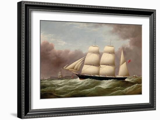 The Barque Alfred Hawley Off the Skerries on Her Way into Liverpool, 1860-G. Dell-Framed Giclee Print