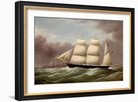 The Barque Alfred Hawley Off the Skerries on Her Way into Liverpool, 1860-G. Dell-Framed Giclee Print