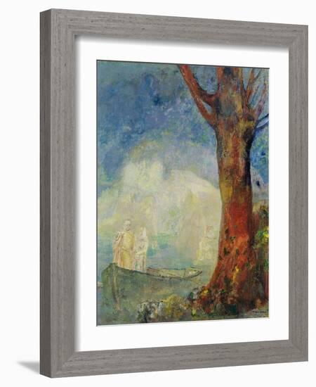 The Barque, c.1900-Odilon Redon-Framed Giclee Print