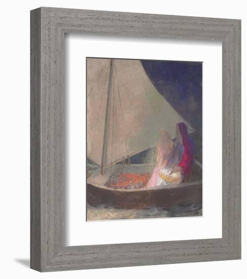 The Barque, c.1902-Odilon Redon-Framed Art Print