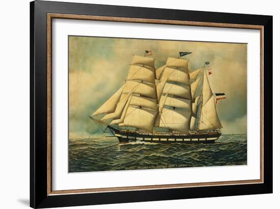 The Barque Colombine, 1903-Antonio Jacobsen-Framed Giclee Print