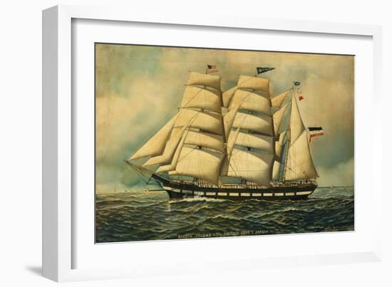 The Barque Colombine, 1903-Antonio Jacobsen-Framed Giclee Print