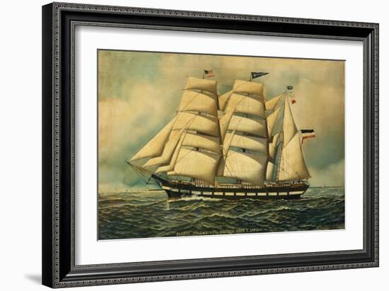 The Barque Colombine, 1903-Antonio Jacobsen-Framed Giclee Print