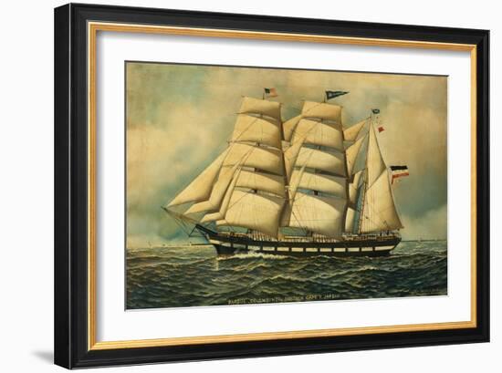 The Barque Colombine, 1903-Antonio Jacobsen-Framed Giclee Print