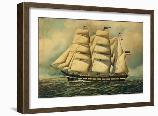 The Barque Colombine, 1903-Antonio Jacobsen-Framed Giclee Print