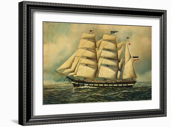 The Barque Colombine, 1903-Antonio Jacobsen-Framed Giclee Print