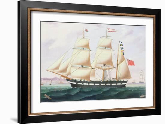 The Barque `Cormorant'-English-Framed Giclee Print