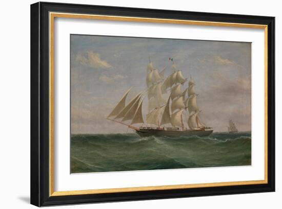 The Barque, Helen Denny by William Clark, 1863 (Oil Painting)-William Clark-Framed Giclee Print