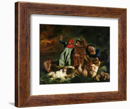 The Barque of Dante, 1822-Eugene Delacroix-Framed Giclee Print