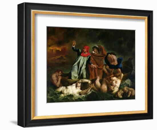 The Barque of Dante, 1822-Eugene Delacroix-Framed Giclee Print