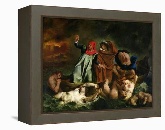 The Barque of Dante, 1822-Eugene Delacroix-Framed Premier Image Canvas