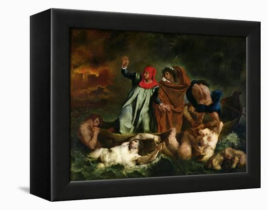 The Barque of Dante, 1822-Eugene Delacroix-Framed Premier Image Canvas