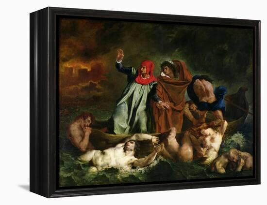 The Barque of Dante, 1822-Eugene Delacroix-Framed Premier Image Canvas