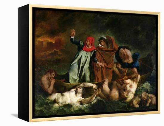 The Barque of Dante, 1822-Eugene Delacroix-Framed Premier Image Canvas