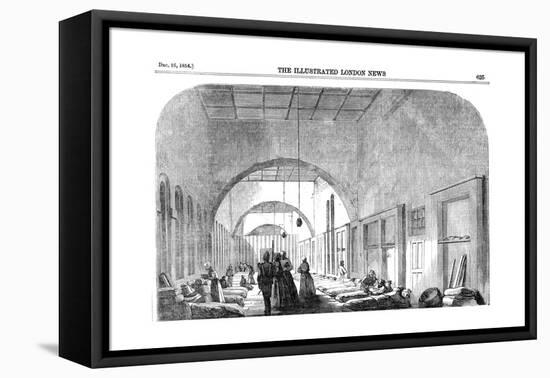 The Barrack Hospital at Scutari During the Crimean War, 1854-null-Framed Premier Image Canvas