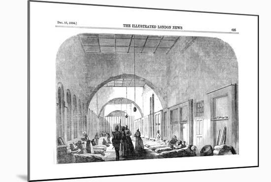The Barrack Hospital at Scutari During the Crimean War, 1854-null-Mounted Giclee Print
