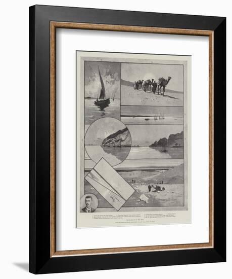 The Barrage of the Nile-Charles Auguste Loye-Framed Giclee Print