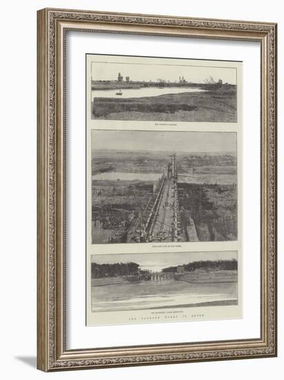 The Barrage Works in Egypt-null-Framed Giclee Print