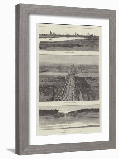 The Barrage Works in Egypt-null-Framed Giclee Print