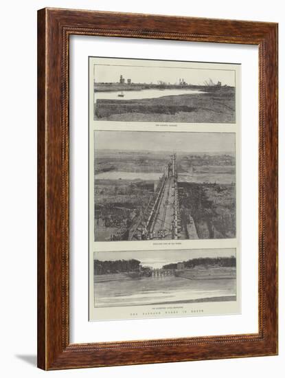 The Barrage Works in Egypt-null-Framed Giclee Print